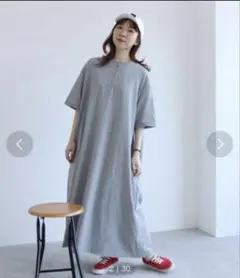 parici コットンリネン 丸襟ギャザーワンピース | Mercari