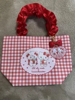 サンリオキャラクター トートバッグチャーム付き