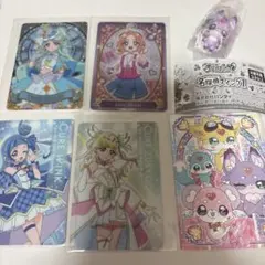 名探偵プリキュア プリキュアガム カード5枚 名探偵スイング1 6点セット