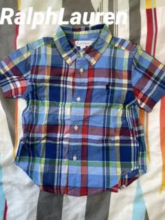 ラルフローレン RalphLauren 半袖チェックシャツ キッズ 24M 70