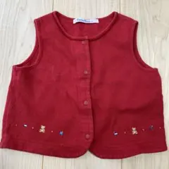 美品 familiar ベビーベスト サイズ80