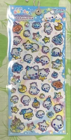 【正規品】　ぷくぷくあわわちゃん　キャンディーグリッターステッカー　新品未開封