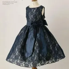 リボンベルトアンティークレースドレス Catherine Cottage