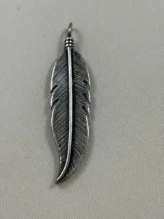フェザーシルバー925ペンダント　63mm 10g