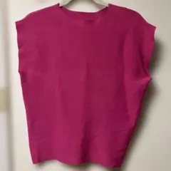 uo dix cors フレンチスリーブニット ピンク　Mのサムネイル