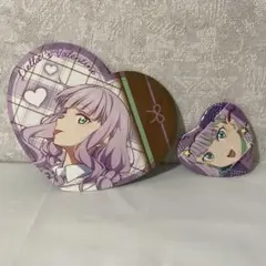 ウィーン・マルガレーテ ハート型カード ハート型缶バッジ 2個セット