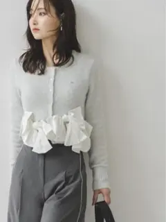 リボンモチーフカーディガン SNIDEL