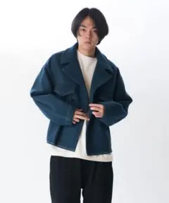 EDIFICE LA BOUCLE アーミーオーバーシャツ クレーターメルトン - メルカリ