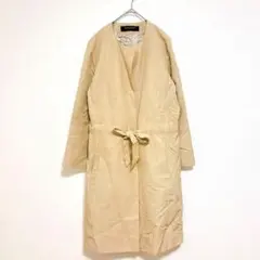 ユナイテッドアローズ　スプリングコート　38 シルク混　ベージュ　薄手　春　秋