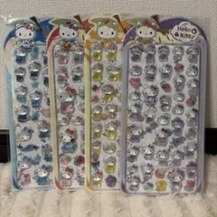 キティ　立体かたいシール4枚セット