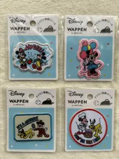 新品　ディズニー　ミッキーミニー　シールワッペン