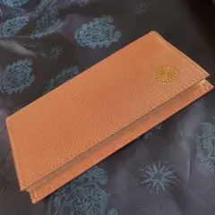 新品☆未使用】皇居 長財布 ゴールド 金 牛本革 菊の御紋 財布 開運