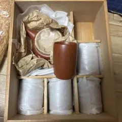 茶器揃 急須 湯呑み 5客セット 木箱入り - メルカリ