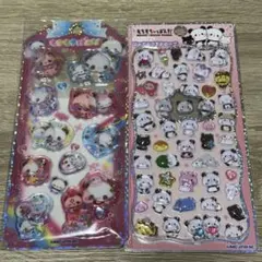 もちもちぱんだ　ウォーターシール　ジュエルプチドロップステッカー