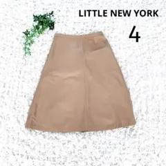 リトルニューヨーク ラムレザー スカート【４】羊革 膝丈のサムネイル