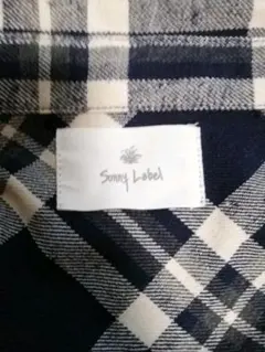 アーバンリサーチ　サニーレーベル　シャツ　チェックシャツ　ネルシャツ　ネイビー