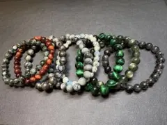 天然石ブレスレット　まとめて8本