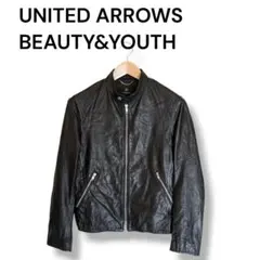 BEAUTY&YOUTH ラムレザー シングルライダース 羊革
