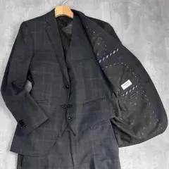 外観美品 オリヒカ STRETCH 3点 スーツ上下 ジャケット ベスト パンツ