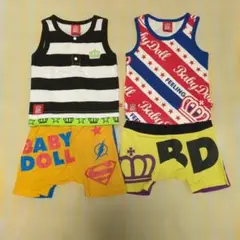 BABY DOLL タンクトップ・ショートパンツセット 80