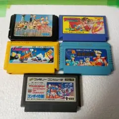 メガドラ1本♦FCソフト4本セット・セガ♦任天堂