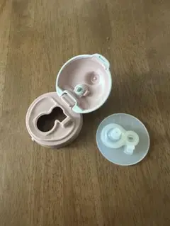 Combi マグ　シリコン製　はじめてのストロー　ピンク蓋