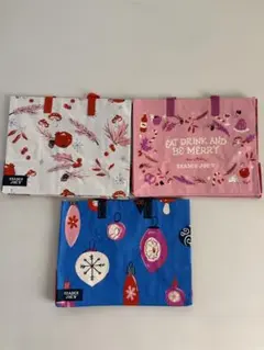 新品未使用品 タグ付Trader Joe's ホリデー エコバッグ 3点セット