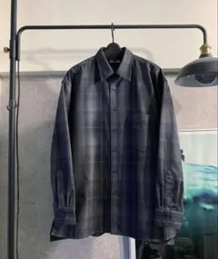 UNIQLO U フランネルオーバーサイズチェックシャツ