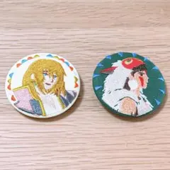 ハウルの動く城、もののけ姫　ジブリ 刺繍ブローチコレクション