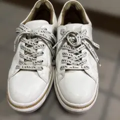 LANVIN en Bleu ホワイトスニーカー