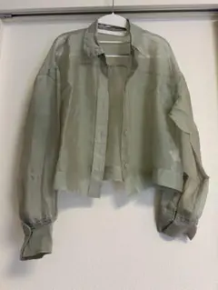 今日中お値下げ　JEANASIS シアーシャツ　M