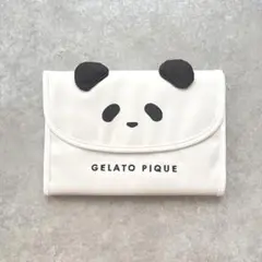 【パンダ】 ジェラートピケ 母子手帳ケース マルチケース