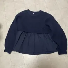 coca ぺプラムニットトップス