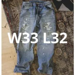 最安新品 LEVI'S 501 Loose Crash & Repair 28W - メルカリ