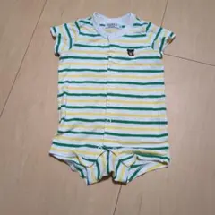 DOUBLE.B ストライプロンパース 70