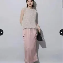 Arpege story サテンラップスカートのサムネイル