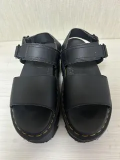 Dr. Martens ブラック 厚底サンダル 24㎝ UK5 サンダル 黒 - メルカリ