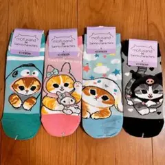 【新品４足セット】サンリオ　モフサンドコラボ　靴下　23〜25cmのサムネイル