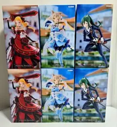 ☆G IGO限定☆リゼロ 王選候補者と騎士フィギュアプリシラ クルシュ フェリス