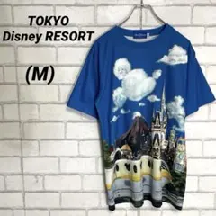 Disney ディズニーリゾート　リゾートライン　Tシャツ 風景　ミッキーマウス