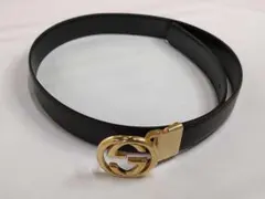 Gucci グッチ ベルト ブラック ゴールド