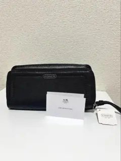 限定値下げ【新品タグ付】COACH オールドコーチ 長財布 ダブルジップ 黒
