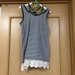 ピンクアドベ☆ボーダータンクトップLのサムネイル