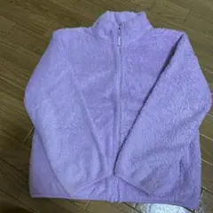 UNIQLO フリースジャケット 140 ラベンダー色