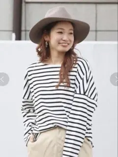 Ungrid アングリッド　ボーダーカットソー