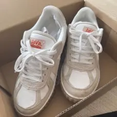 (*)様 JaVa ホワイト/ベージュ スニーカー