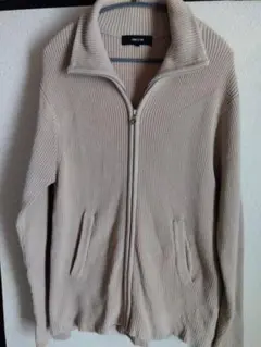 COMME CA ISM ベージュニット Lサイズ