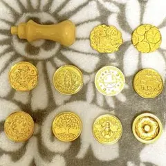 シーリングスタンプ　ヘッド10個+ハンドル