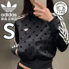 完売品 adidas Originalsドット柄トラックジャケット ブラック S