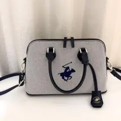 Beverly Hills Polo Club ポロ ショルダーバッグ ネイビーのサムネイル